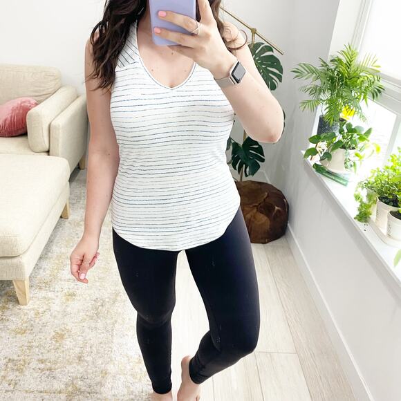 Nike Blue & White Stripe Tank Size Small - Picture 1 of 6